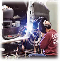 welding at Carlisle Auto Body